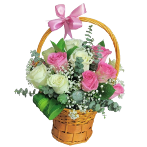 Basket Flower – Aesthetic Appeal - Best Online Flower Delivery - Flowers of Dubai