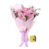 Beauty Queen 21 Roses and Deluxe Patchi Chocolates - Combos Flowers - Flowers of Dubai