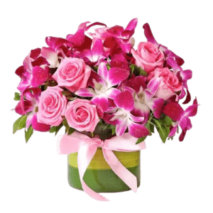 Orchid and Roses Arrangement - Orchid Flowers - Flowers of Dubai