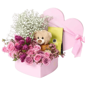 Soft Heart Flower Patchi and Teddy