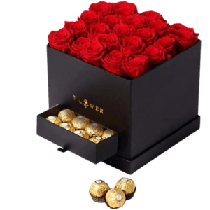 25 Red Roses Love Box