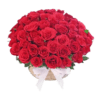 51 Red Roses in Basket- Basket Flower- Best Online Flower Delivery - Flowers of Dubai