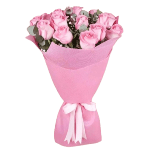 Love For 21 Pink Roses Bouquet
