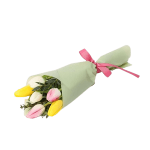 Natures Bulb 6 Tulips - Flower Bouquet - Best Online Flower Delivery - Flowers of Dubai