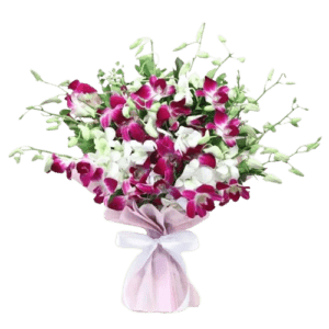 Purple and White Orchid Bouquet