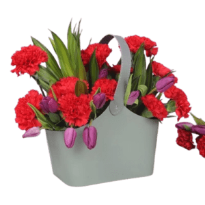 Red and Purple Flower Bag