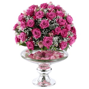 Dark Pink Rose Vase Dubai