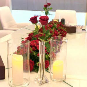 Red Roses Table Centerpiece