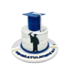 Graduation Blue Cake