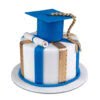 Blue Graduation Cake