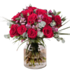 Red Roses And Eucalyptus Vase Dubai