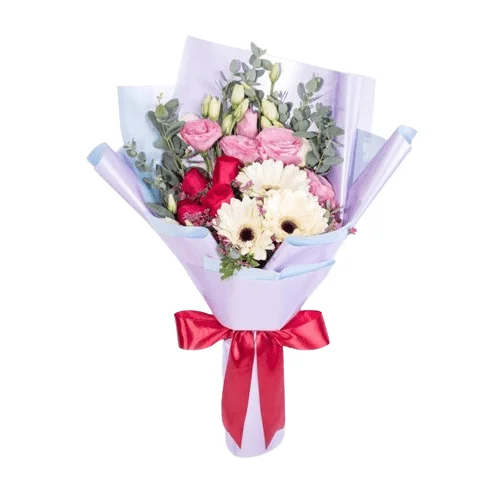 Roses And Gerbera Bouquet Dubai