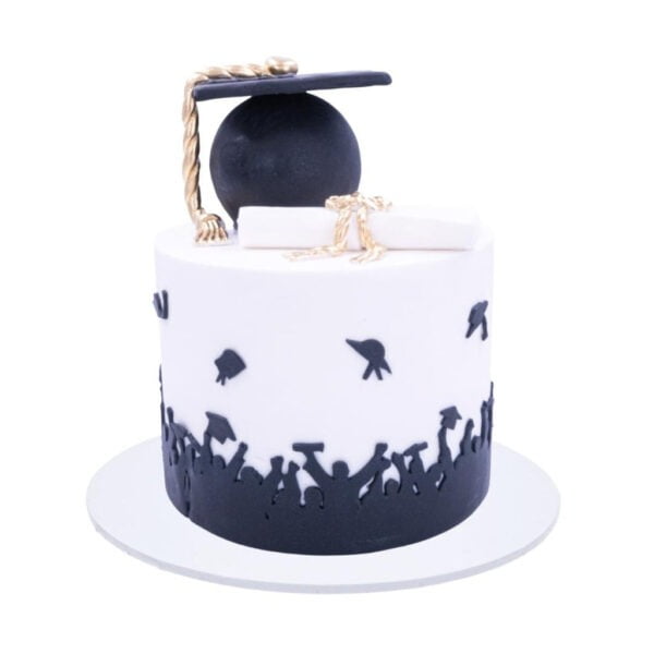 Graduation Silhouette Cake