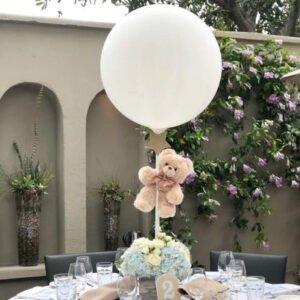 Teddy Bear Flower box with Balloon