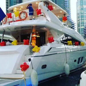 Flower Balloons Decor for Yacht