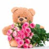 Bear and Roses Bouquet Dubai