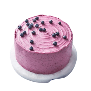 4 Portions of Blueberry Flavors Cake