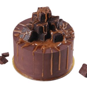4 Portions of Brownie Caramel Cake