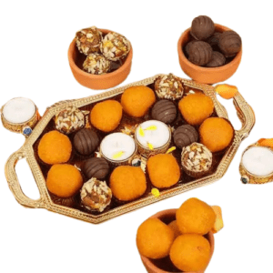 Diwali Sweets and Chocolates Platter