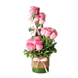 Elegant Arrangement Of Pink Roses