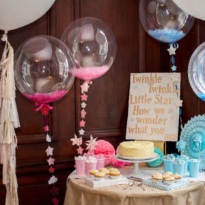 Bubble Balloon Decor with Feathers & Tassels