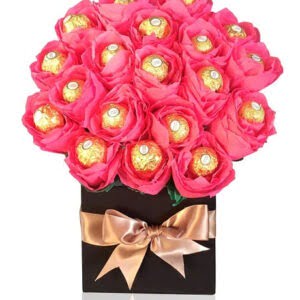 Pink Ferrero Bouquet Box Dubai