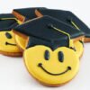 Smiley Graduation Cookies
