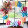 Pastel Colors Round Balloon Backdrop