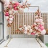 Square Pink Balloon Backdrop