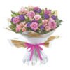 Pink & Purple Rose Flower Bouquet