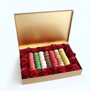 Delice Luxury 56 Macaron & Roses Box