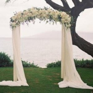 Floral Drape Wedding Arch