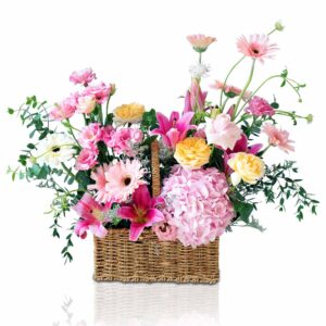 Mixed Flower Square Basket